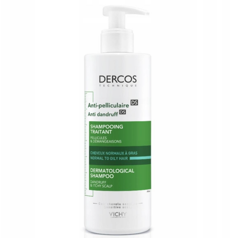 VICHY DERCOS Anti-Dandruff Shampoo For Oily And Normal Hair 390 ml