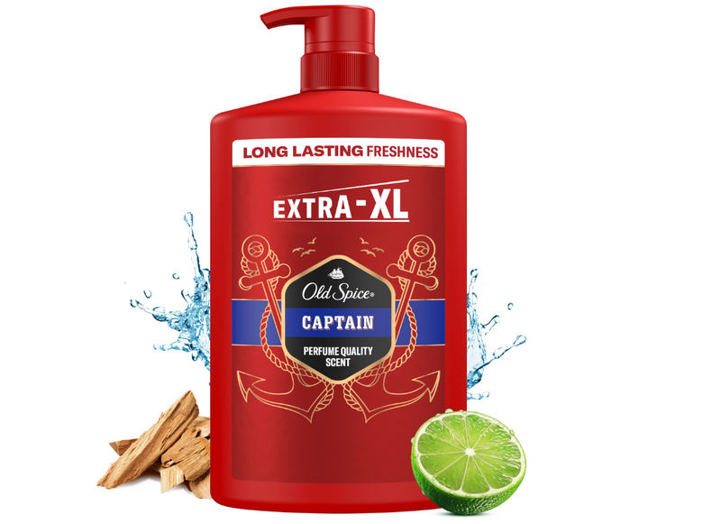 Old Spice Captain Shower Gel And Shampoo For Men 1000ml