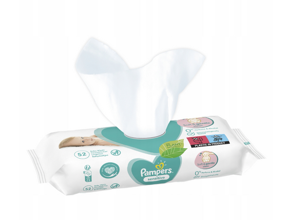 Pampers Sensitive Wet Wipes For Babies And Infants 12 x 52 pcs.