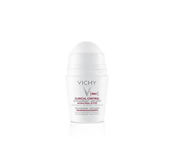 Vichy Antibacterial Roll-on Deodorant For Women For Sensitive Skin 96H