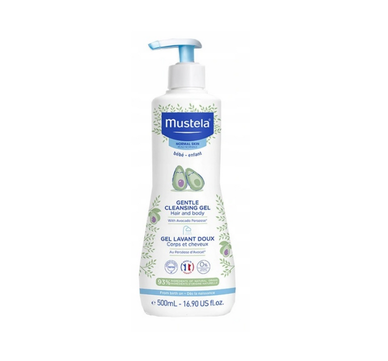 Mustela Bebe Gentle Baby Skin Body Wash Gel 500 ml