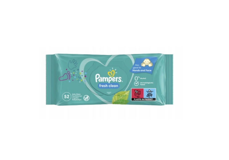 Pampers Fresh Clean Wet Wipes For Babies and Infants 12x52 pcs.