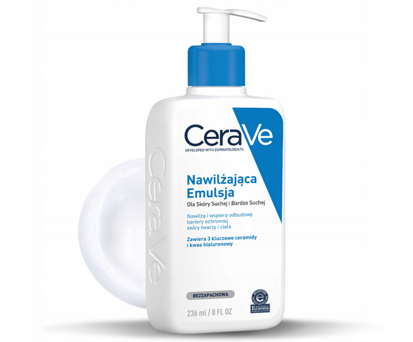 CeraVe 236 ml Moisturizing Emulsion for Face and Body Dry Skin