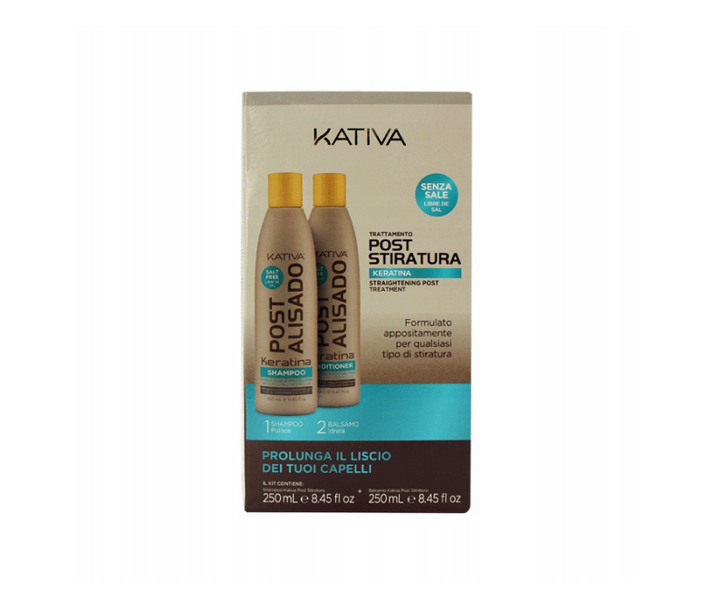 Shampoo after Keratin Straightening + Conditioner POST KATIVA ALISADO Set 500