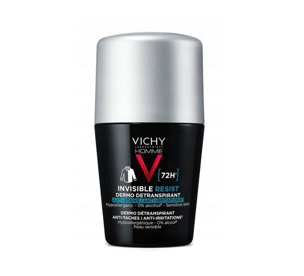 VICHY HOMME INVISIBLE RESIST ANTI-MARK ANTI-PERSPIRANT FOR MEN 72H