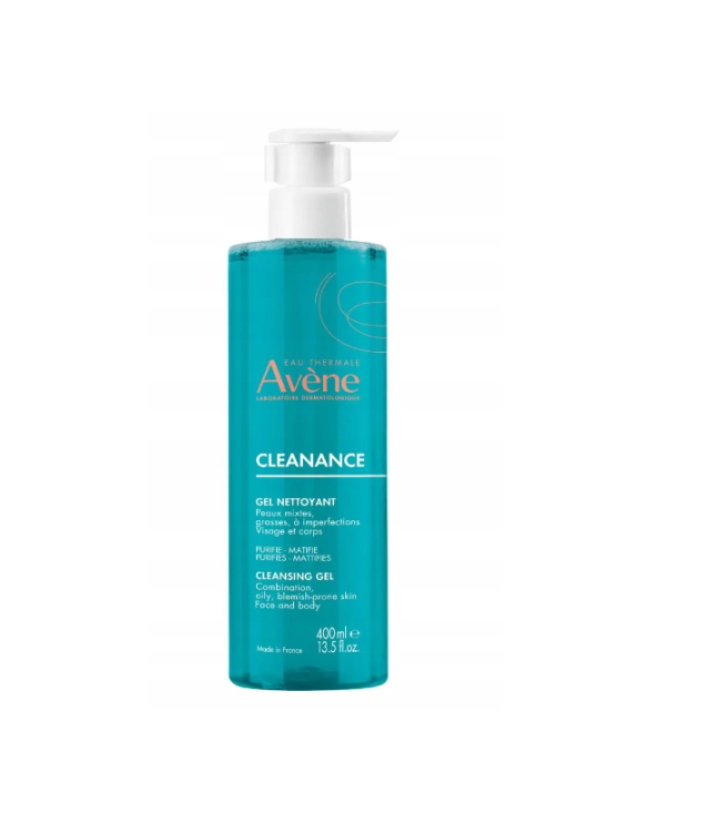 AVENE CLEANANCE Cleansing Gel 400ml Oily Acne Sensitive Skin