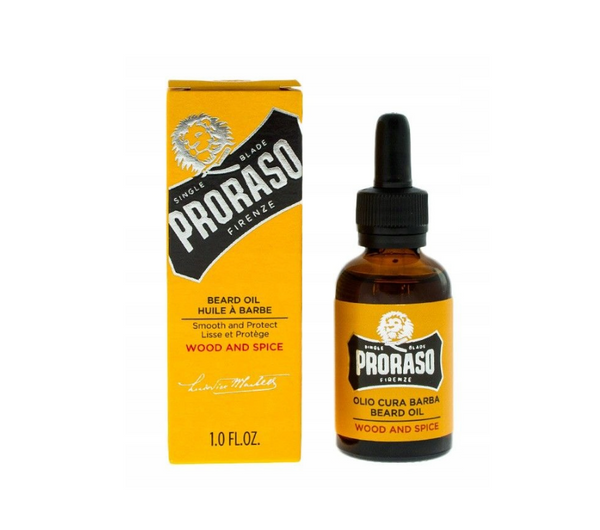 PRORASO SINGLE Wood And Spice Beard Oil For Men