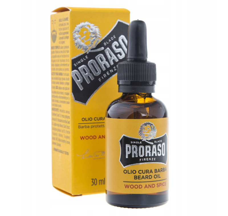 PRORASO SINGLE Wood And Spice Beard Oil For Men