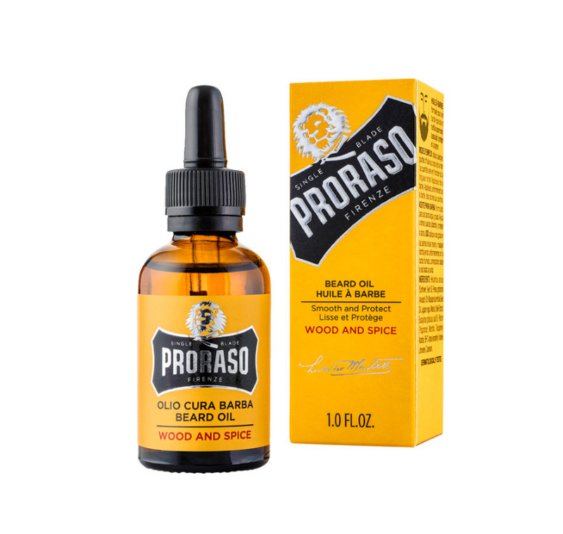 PRORASO SINGLE Wood And Spice Beard Oil For Men