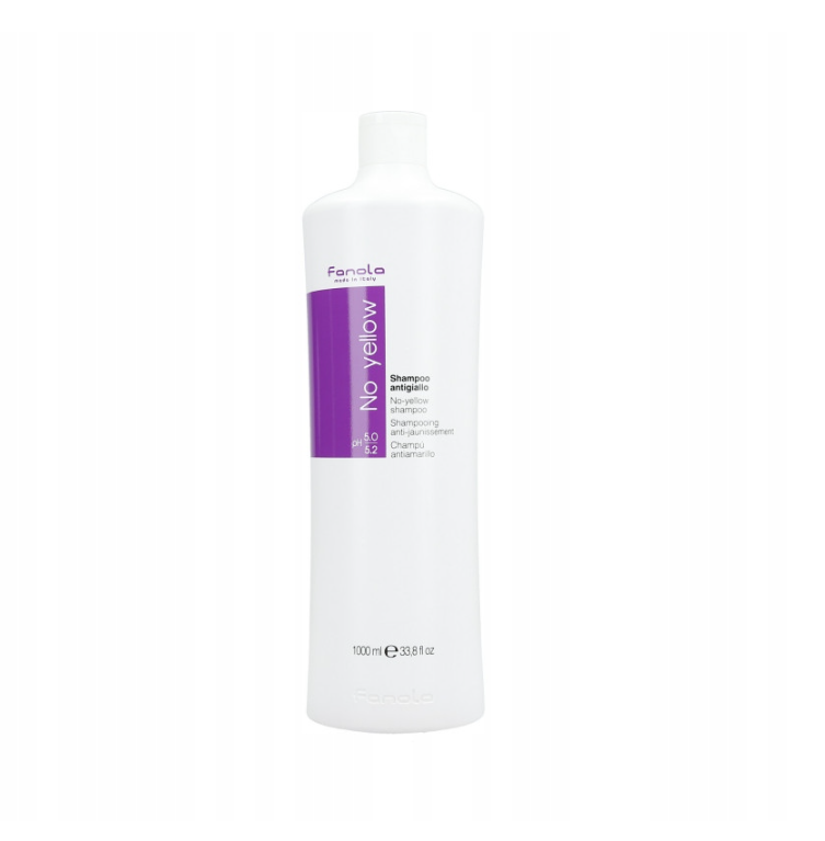 Fanola No Yellow Hair Shampoo Neutralizing Yellow Colors 1000 ml