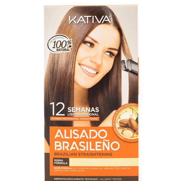 Kativa Alisado Brasileno Brazilian Straightening Kit 225ml